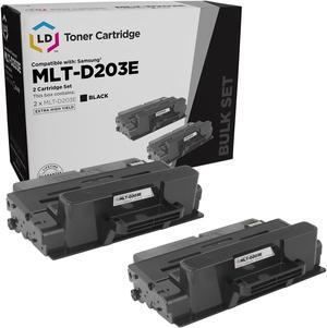 LD Compatible Toner Cartridge Replacement for Samsung MLT-D203E Extra High Yield (Black, 2-Pack) Compatible with Samsung SL-M3820DW, Samsung SL-M3870FW, Samsung SL-M4020ND, Samsung SL-M4070FR