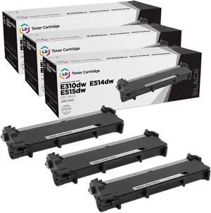 LD Products Compatible Toner and Drum Cartridge Replacements for Dell 593-BBKD and 593-BBKE (1 Toner, 1 Drum, 2 Cartridge Pack)