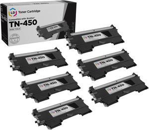 LD Products Compatible Toner Cartridge Replacement for Brother TN450 High Yield (Black, 6-Pack)