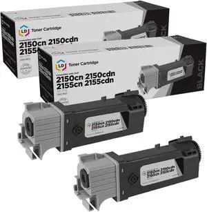 LD Products Compatible Toner Cartridge Replacements for Dell 331-0719 MY5TJ High Yield (Black, 2-Pack)