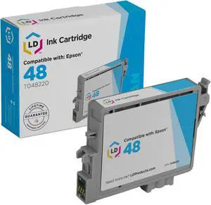 LD Products Remanufactured Ink Cartridge Replacement for Epson 48 T048220 (Cyan)