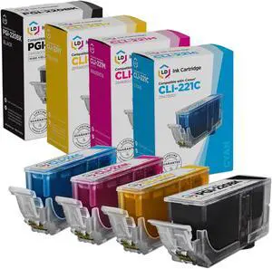 LD For Canon PGI220 CLI221 4pk Ink 2945B001 2947B001 2948B001 2949B001 LD For Canon PGI220 CLI221 4pk Ink 2945B001 2947B001 2948B001 2949B001