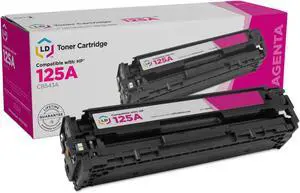 LD Products Remanufactured Toner Cartridge Replacement for HP 125A CB543A (Magenta)