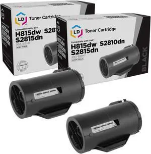 LD Products Compatible Toner Cartridge Replacement for Dell 593-BBMF 47GMH High Yield (Black, 2-Pack)
