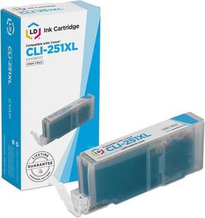 LD Compatible Ink Cartridge Replacement for Canon CLI-251XL 6449B001 High Yield (Cyan) Compatible w Pixma MX920 / MX922 MG6320 MX722 MG5422 MG7120 MG5520 iP8720 MG5522 MG7520 MG6620 MG5622 and more