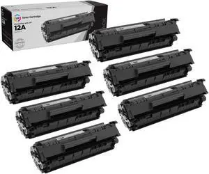LD Products Compatible Replacements for HP 12A Black Toner Cartridge 6-Pack
