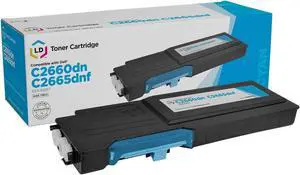 LD Products Compatible Single Toner Cartridge Replacement for Dell 593-BBBT High Yield (Cyan)