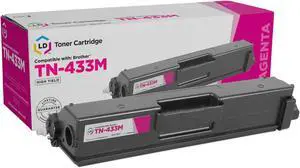 LD Products Compatible Toner Cartridge Replacement for Brother TN-433 TN433M High Yield (Magenta)