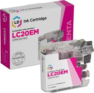 LD Products Compatible Ink Cartridge Replacement for Brother LC20EM Super High Yield (Single Magenta)