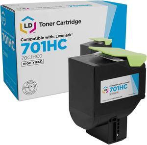 LD Products Remanufactured Toner Cartridge Replacement for Lexmark 701HC 70C1HC0 High Yield (Single Cyan)