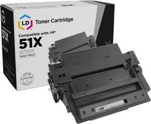 LD Products Compatible Toner Cartridge Replacement for HP 51X Q7551X High Yield (Black)