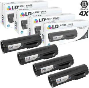 LD Products Compatible Toner Cartridge Replacement for Xerox 106R02731 Extra High Yield (Black, 4-Pack)