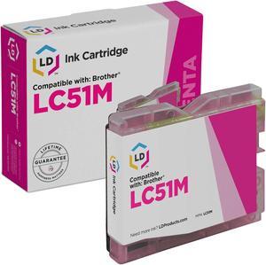 LD Products Compatible Ink Cartridge Replacement for Brother LC51M (Magenta)