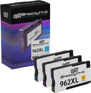 Speedy Inks Remanufactured Ink Cartridge Replacements for HP 962XL High Yield (Cyan, Magenta, Yellow, 3-Pack) Compatible with HP OfficeJet Pro 9010 9012 9013 9015 9018 9020 9025 Premier
