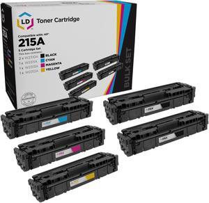 LD Products Compatible Toner Cartridge Replacements for HP 215A (2 W2310A Black, 1 W2311A Cyan, 1 W2313A Magenta, 1 W2312A Yellow 5-Pack)