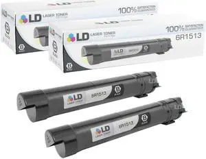 LD © Remanufactured Xerox 006R01513 / 6R1513 Set of 2 Black Laser Toner Cartridges for WorkCentre Printers: 7525, 7530, 7535, 7545, 7556, 7830, 7835, 7845, 7855, 7970