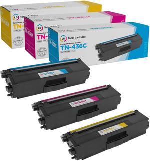 LD Products Compatible Toner Cartridge Replacements for Brother TN-436 TN436 TN433 TN431 Super High Yield (Cyan, Magenta, Yellow, 3-Pack)