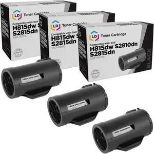 LD Products Compatible Toner Cartridge Replacement for Dell 593-BBML F9G3N (Black, 3-Pack)