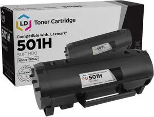 LD Products Compatible Toner Cartridge Replacement for Lexmark 501H 50F1H00 High Yield (Black) for use in MS310d, MS310dn, MS312dn, MS315dn, MS410d, MS410dn, MS415dn, MS510dn, MS610de, & MS610dn