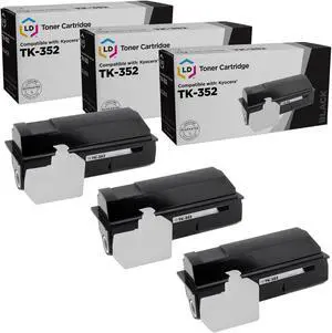 LD Products Compatible Toner Cartridge Replacement for Kyocera TK-352 (Black, 3-Pack)