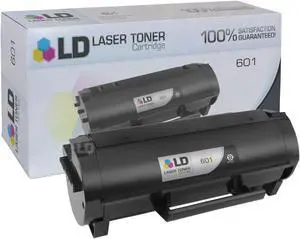 LD Products Compatible Toner Cartridge Replacement for Lexmark 601 60F1000 (Black)