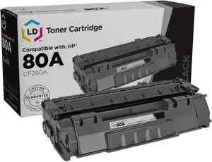 LD Products Compatible Toner Cartridge Replacements for HP 80A CF280A (Black)