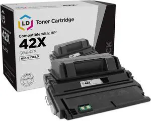 LD Remanufactured Replacement Laser Toner Cartridge for HP Q5942X (42X) High-Yield Black for the LaserJet 4250, 4250dtn, 4250dtnsl, 4250n, 4250tn, 4350, 4350dtn, 4350dtnsl, 4350n, & 4350tn Printers