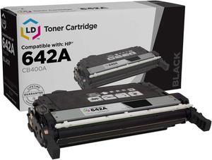 LD Products Remanufactured Toner Cartridge Replacement for HP 642A CB400A (Black)