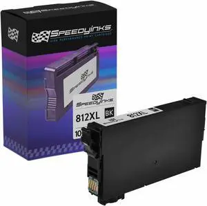 Speedy Ink Cartridge Replacement for Epson 812XL / T812XL120 High Yield Black Ink Cartridge for WorkForce EC-C7000 & WorkForce Pro WF-7820, WF-7840