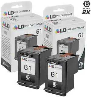 LD © Remanufactured Replacement Ink Cartridges for Hewlett Packard CH561WN (HP 61) Black (2 pack) LD © Remanufactured Replacement Ink Cartridges for Hewlett Packard CH561WN (HP 61) Black (2 pack)