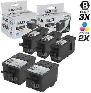 LD Compatible Replacement for Kodak 30XL / 30 5 Pk HY Ink Cartridges Includes:3 1550532 Black & 2 1341080 Color for use in ESP C110, C310, C315, Office 2150, Office 2170, 3.2, & Hero 3.1, 4.2, & 5.1 LD Compatible Replacement for Kodak 30XL / 30 5 Pk HY Ink Cartridges Includes:3 1550532 Black & 2 1341080 Color for use in ESP C110, C310, C315, Office 2150, Office 2170, 3.2, & Hero 3.1, 4.2, & 5.1