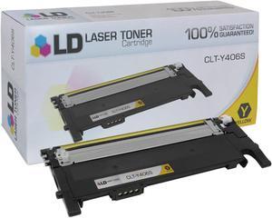 LD © Compatible Replacement for Samsung CLT-Y406S Yellow Laser Toner Cartridge for use in Samsung CLP-365W, CLX-3305FW, Xpress C410W, and Xpress C460FW Printers