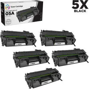 LD Products Compatible Toner Cartridge Replacements for HP 05A HP05A CE505A