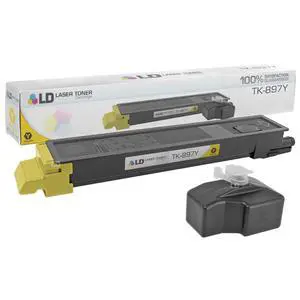 LD © Compatible Replacement for Kyocera-Mita TK-897Y Yellow Laser Toner Cartridge for use in Kyocera-Mita TASKalfa 205c, 255, 255c, FS-C8520MFP, and FS-C8525MFP Printers LD © Compatible Replacement for Kyocera-Mita TK-897Y Yellow Laser Toner Cartridge for use in Kyocera-Mita TASKalfa 205c, 255, 255c, FS-C8520MFP, and FS-C8525MFP Printers