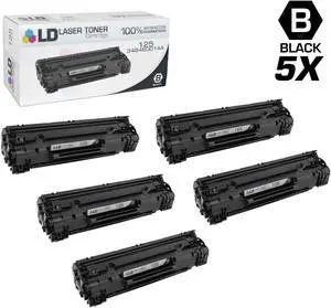 LD Compatible Toner Cartridge Replacement for Canon 125 (Black, 5-Pack) LD Compatible Toner Cartridge Replacement for Canon 125 (Black, 5-Pack)