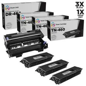 LD © 3 Brother Compatible TN460's and 1 DR400 Drum LD © 3 Brother Compatible TN460's and 1 DR400 Drum