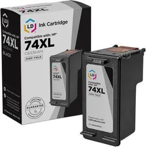 LD © Remanufactured Replacement Ink Cartridge for Hewlett Packard CB336WN HP 74XL / HP 74 High-Yield Black for use in HP Photosmart, OfficeJet and DeskJet LD © Remanufactured Replacement Ink Cartridge for Hewlett Packard CB336WN HP 74XL / HP 74 High-Yield Black for use in HP Photosmart, OfficeJet and DeskJet