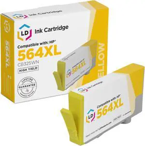 LD Products Compatible Ink Cartridge Replacement for HP 564XL CB325WN High Yield (Yellow) Compatible with Deskjet 3524 e-All-in-One OfficeJet 4610 PhotoSmart 7510 7515 752