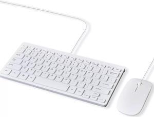 CycleOn Wired Keyboard and Mouse Combo Slim & Quiet 11.25 inch, USB Connection, Compact