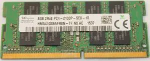 HMA41GS6AFR8N-TF SK hynix 8GB 2rX8 DDR4 PC4-17000 2133MHz Laptop Memory Module