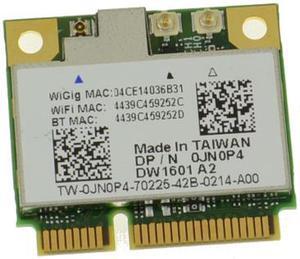 JN0P4 - Dell Wireless 1601 DW1601 WiFi 802.11 a/b/g/n + Bluetooth + WiGig Half-Height Mini-PCI Express Card