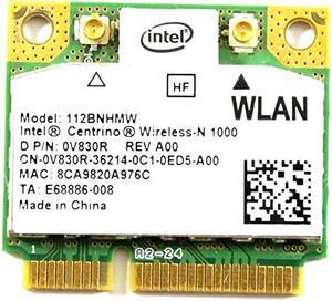 V830R - Dell Intel Centrino 1000 Wireless WiFi 802.11 b/g/n Half-Height Mini-PCI Express Card