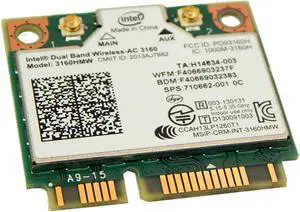 710662-001 HP Intel 3160HMW Dual Band WiFi Bluetooth