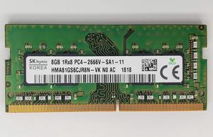 HMA81GS6JJR8N-VK - SK Hynix 1x 8GB DDR4-2666 SODIMM PC4-21300V-S Single  Rank x8 Module