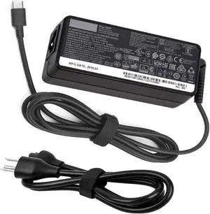 USB-C 65W AC Adapter for Lenovo Yoga C930 S730 920 730 ThinkPad X1 Carbon 5th 6th ThinkPad T480 T480S P51S P52S L380 L480 E480 Miix 720 Laptop Charger GX20P92530 4X20M26268 Power Cord
