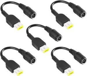 Purpleleaf Power Supply Converter Charger Cable Adapter for Lenovo ThinkPad X1 Carbon 0B47046 Laptop for Lenovo Ideapad Yoga 11, 11s, 13, 2 Pro, Flex 14, 15; ThinkPad Helix, x240, Carbon X1 (5 Pack