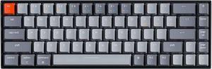 Keychron K6 Bluetooth 5.1 Wireless Mechanical Keyboard with Gateron G Pro Brown Switch/LED Backlit/Rechargeable Battery, 68 Keys Compact Keyboard Compatible with Mac Windows