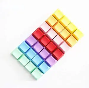 Blank Thick PBT Keycaps R1 R2 R3 R4 Single Switch OEM Height for Cherry MX RGB Gaming Mechanical Keyboard (R4, Blue)