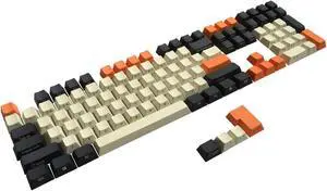 PBT Keycaps Side Printed ANSI ISO Thick Cherry MX Key Caps Non-Backlit SeMi Profile for 60%/87/104/108 MX Switches Mechanical Gaming Keyboard(Carbon)