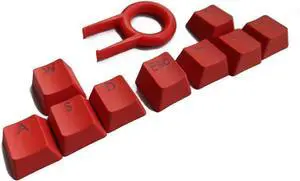 Keyboard 9 Keys PBT Backlit Keycaps with Key Cap Puller Mechanical Gaming Keyboard (Color : Red)